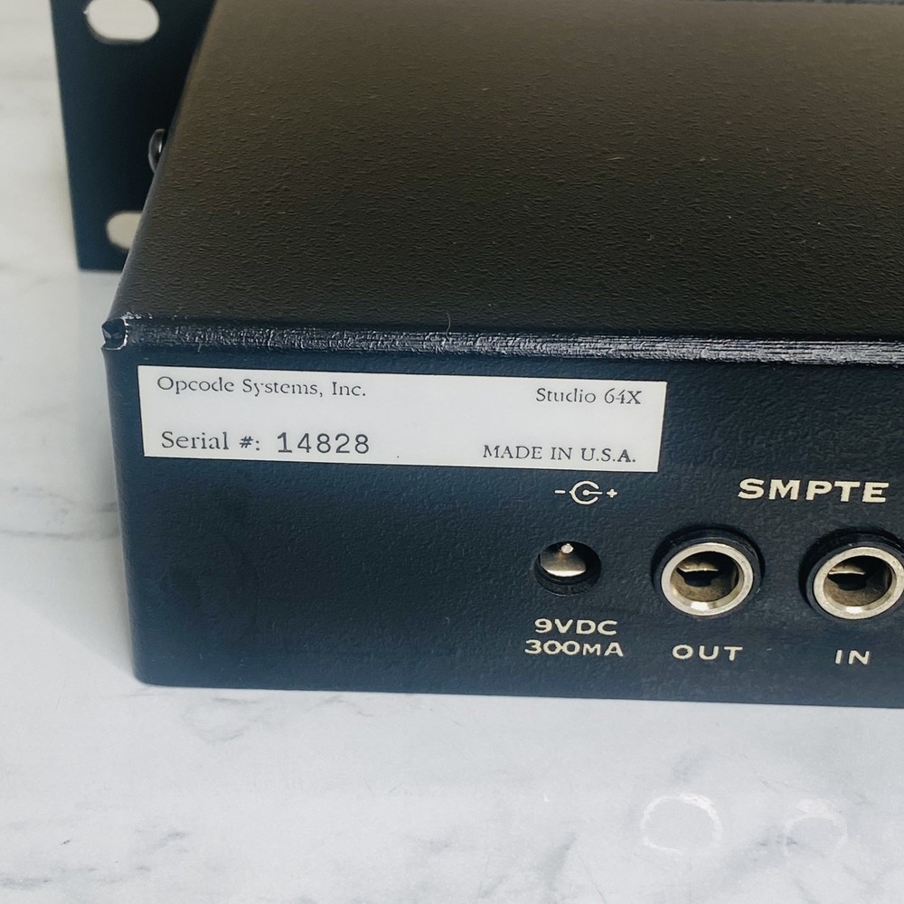 OPCODE STUDIO 64X 64-Channel Midi Interface Patchbay No Power Supply W/ Box