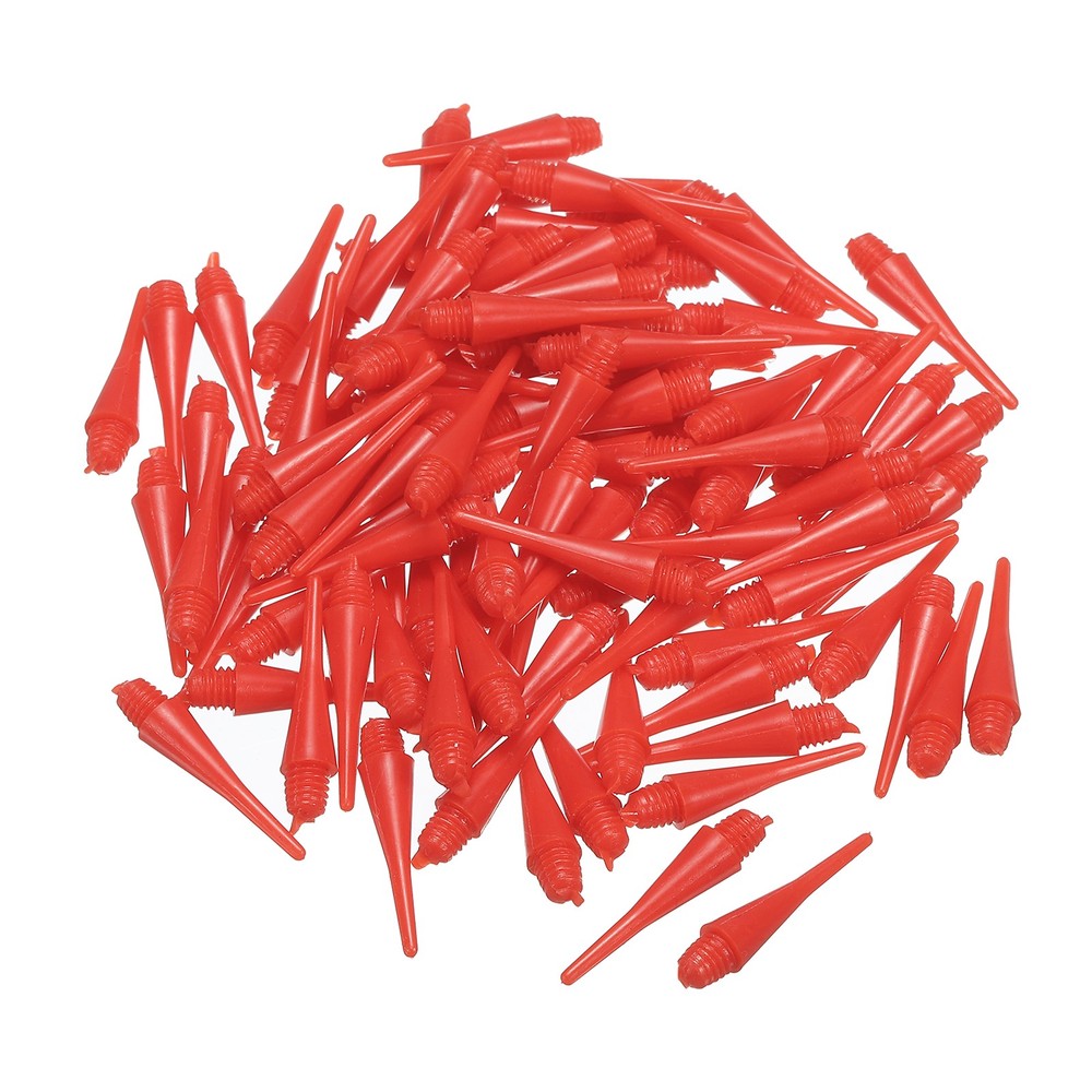Plastic Dart Tips, 50 Pack 2BA Thread Soft Dart Tips, Red
