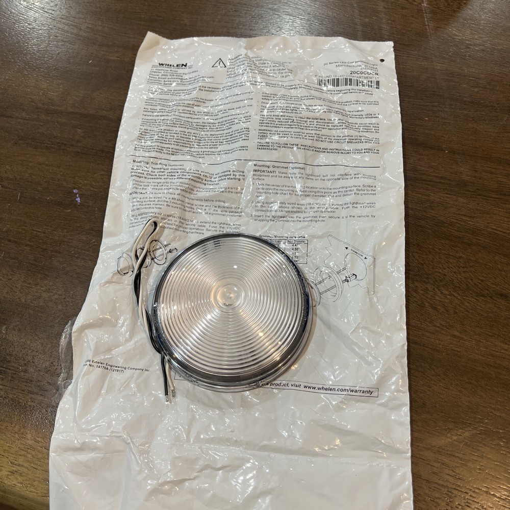 Whelen Compartment Light- 4" Round LED 2G Series