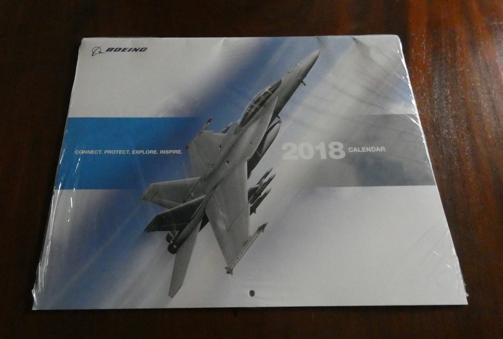 BOEING 2018 CALENDAR SEALED