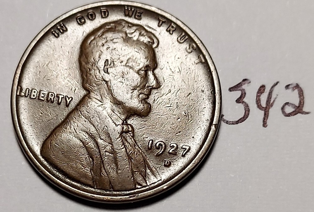 1927-D Lincoln Wheat Cent #342