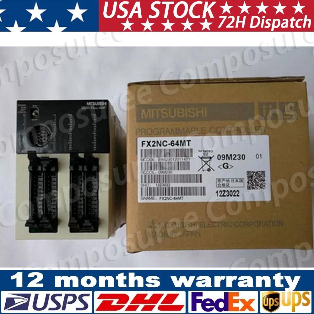 New Mitsubishi FX2NC-64MT PLC Programmable Controller Expedited Shipping One