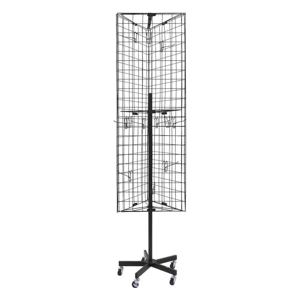Gridwall Panel Display Stand Triangular Heavy Movable Floorstanding Detachable