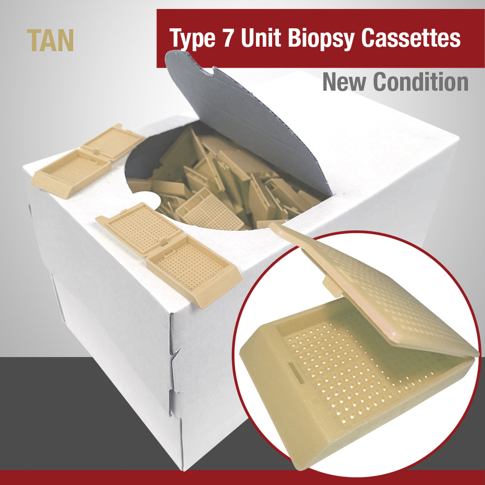 Embedding Cassettes, Type-7, Tan, Biopsy, 1,000 Per Case Pack