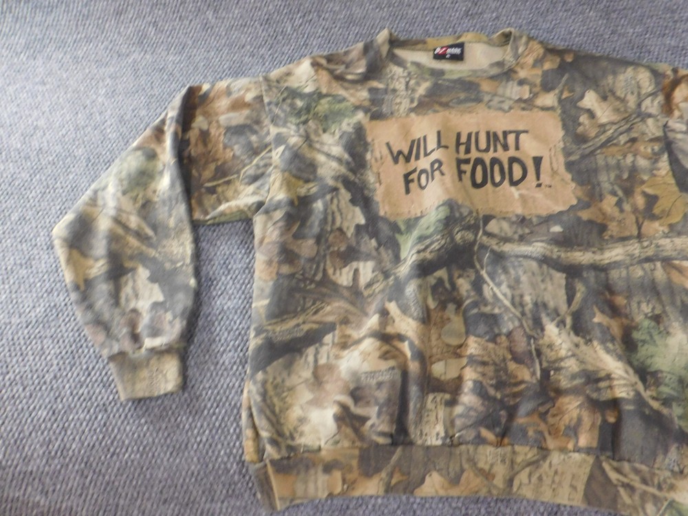 Chase Authentics Mens Sweatshirt Extra Large Green Camo pullover outdoors