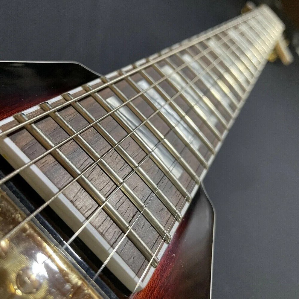 Special Fork Electric Guitar 6 Strings Sunset Color Mahogany Customization