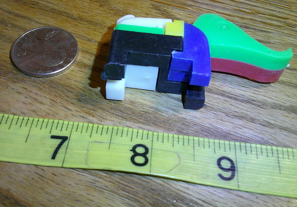 keychain puzzle plastic put together Elephant