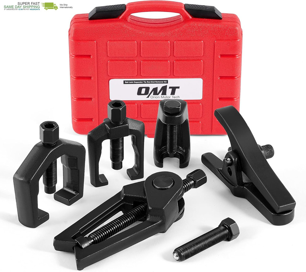Tech 5-In-1 Ball Joint Separator, Pitman Arm Puller, Tie Rod End Tool Set for Fr