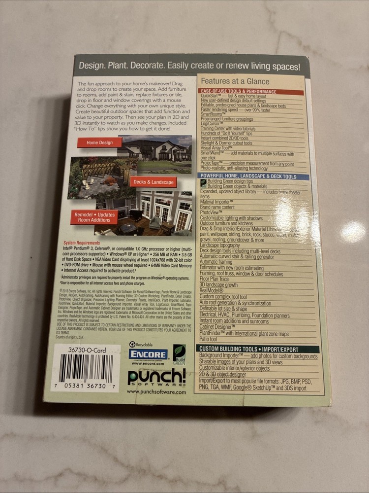 Encore Punch Interior Design Suite Version 17.5