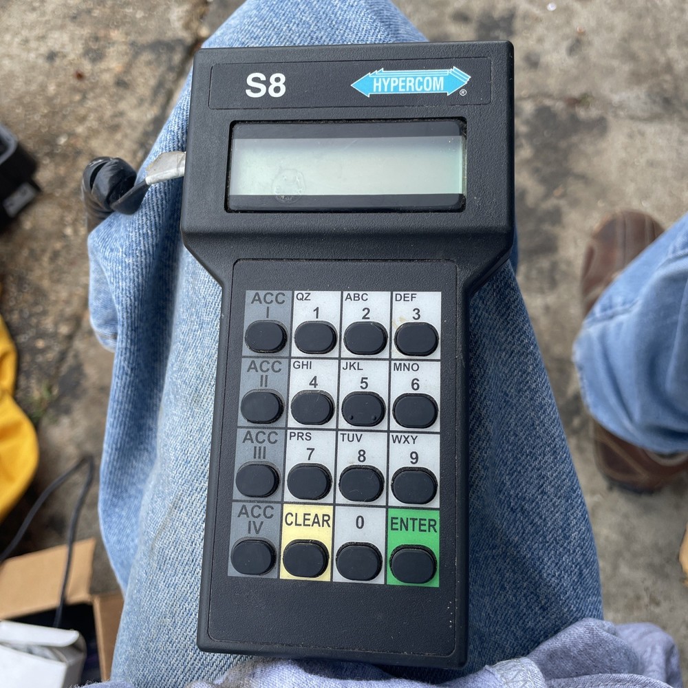 Hypercom S8 Credit Card Reader Machine Pin Pad POS Debit Terminal