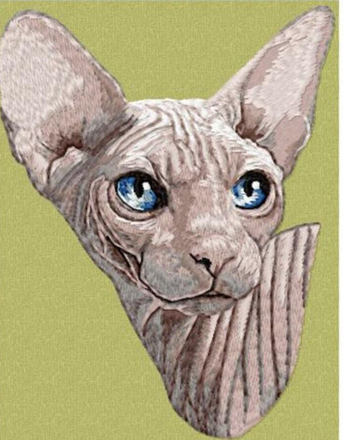 Sphynx Cat Bathroom Bath Towel EMBROIDERED PERSONALIZED