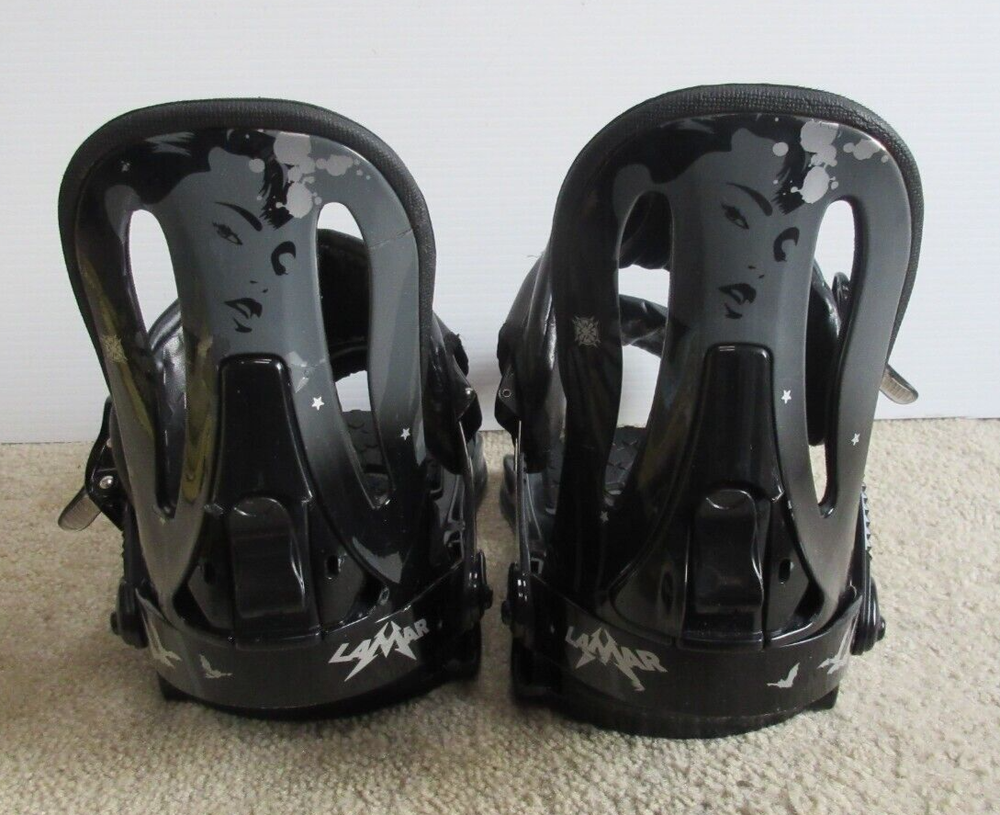 Lamar Team Black Snowboard Bindings