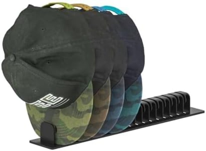 Hat Organizer - Holds 38 Caps with Easy Installation Options - 2-Pack