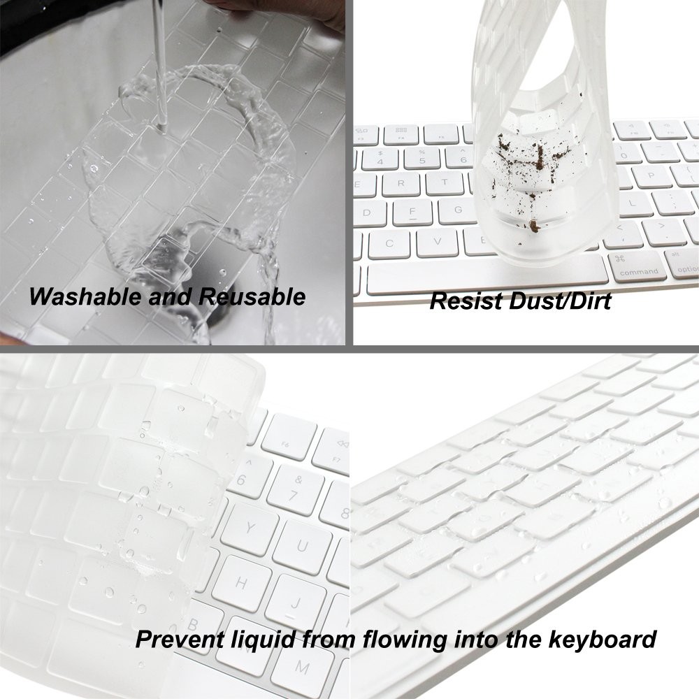 ProElife Ultra Thin Silicone Keyboard Protector Cover Skin for Apple Magic