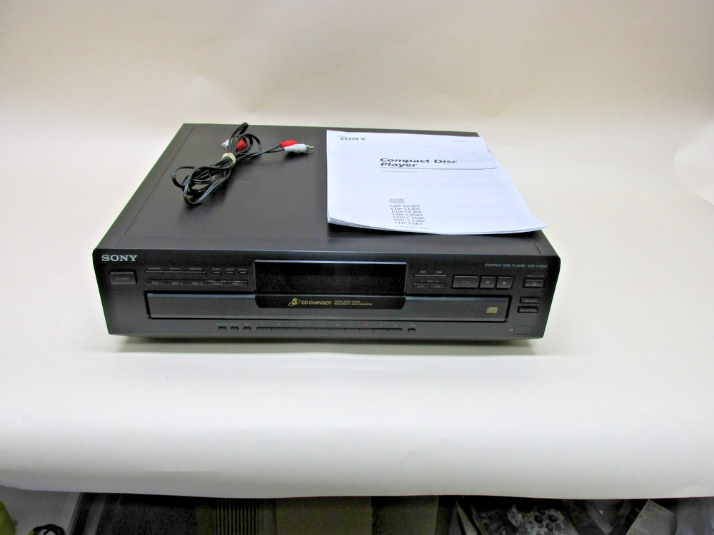Sony CDP-C350Z 5 CD Compact Disc Player No Remote Tested