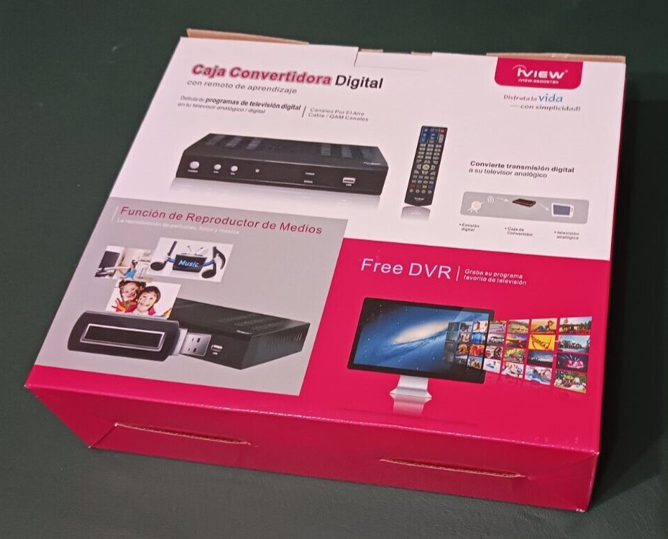 iView Digital 3500STBll Digital Converter Box w/ Remote Control