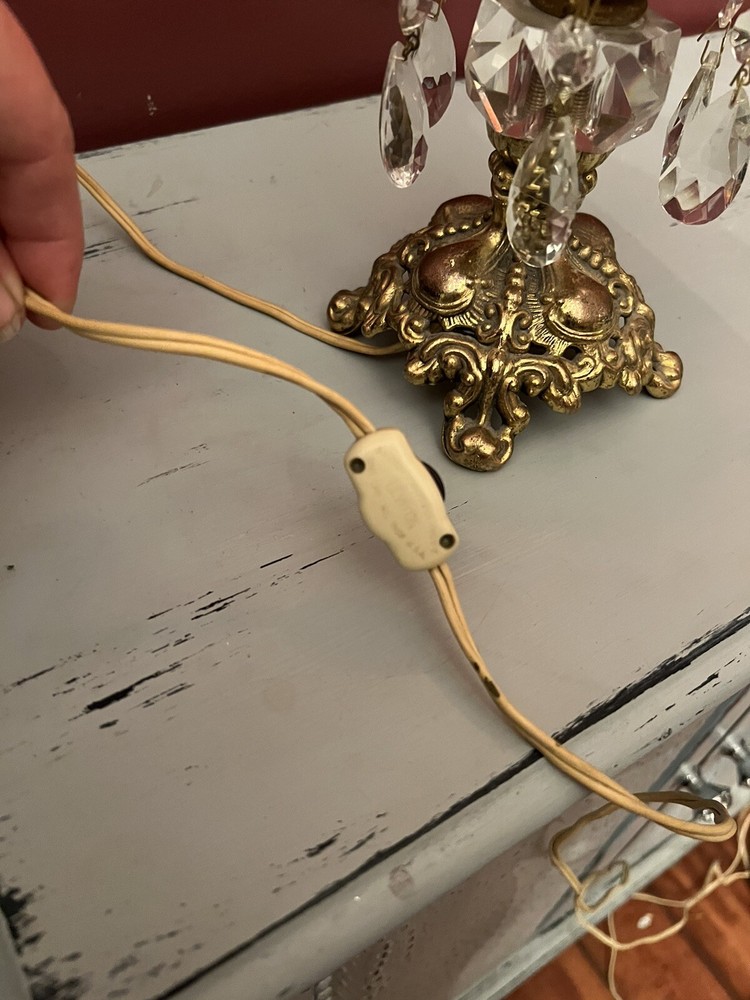 Pair Of Vintage Waterfall Style Lamps