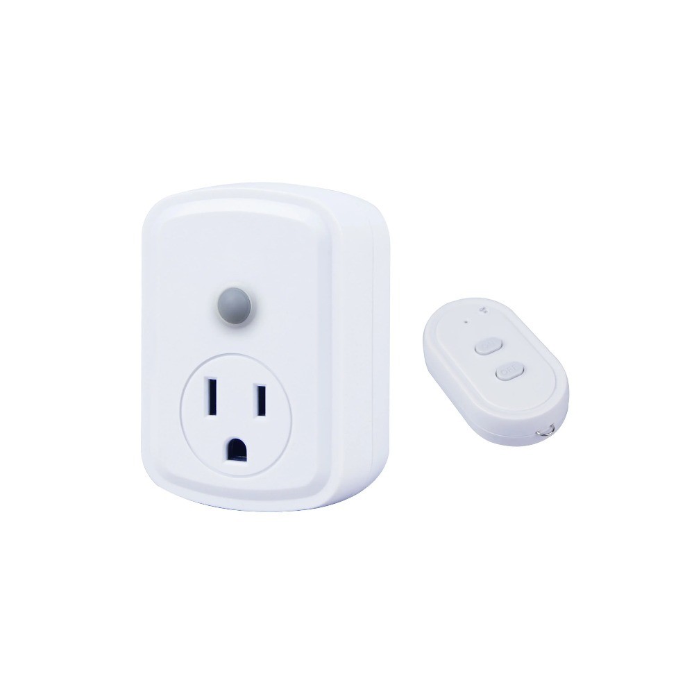 Wireless Remote Control Outlet Switch for Indoor Use Single Plug