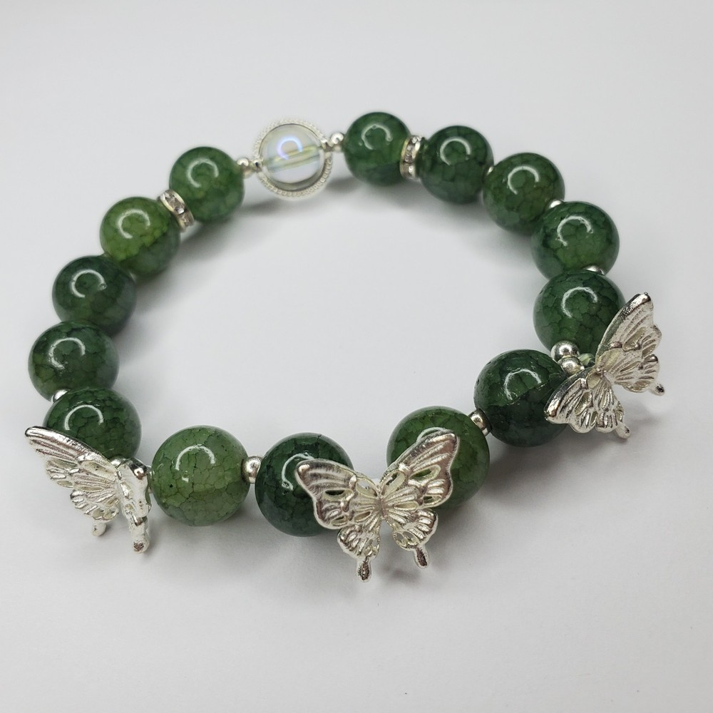 Hand crafted artisan unique gemstone bracelet