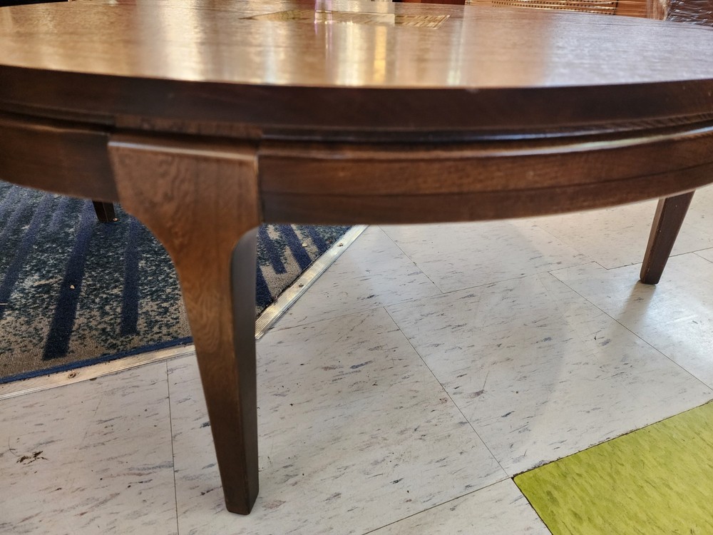 Mid-century Modern Walnut Round Coffee Table