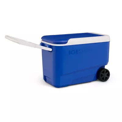 IGLOO WHEELIE COOL 38QT ROLLING COOLER - BLUE - Scratch & Dent