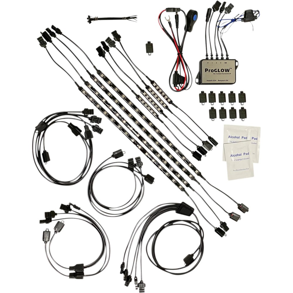 CUSTOM DYNAMICS 2040-2758 PG-ENG-G-KIT Engine and Ground Effects ProGLOW™