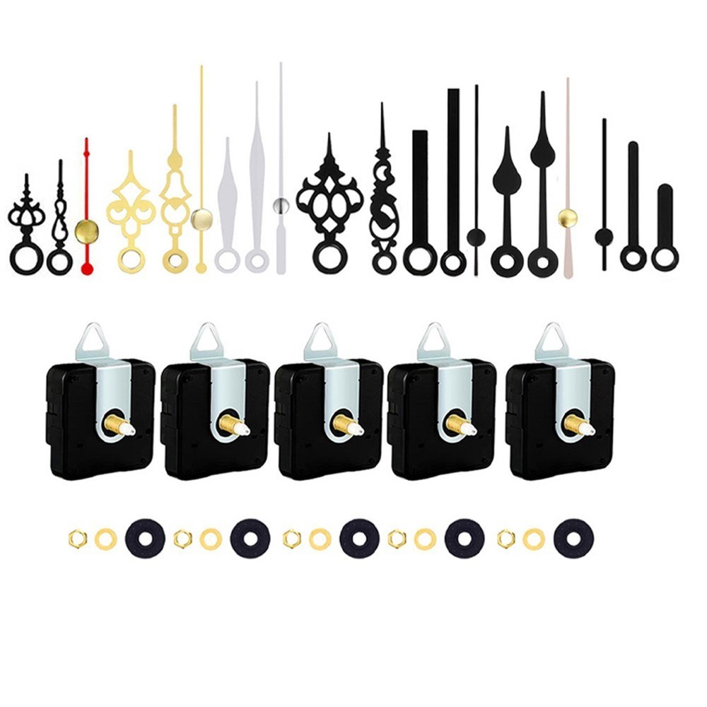Silent Battery Powered Clock Movement Kit with Adjustable Shaft Length