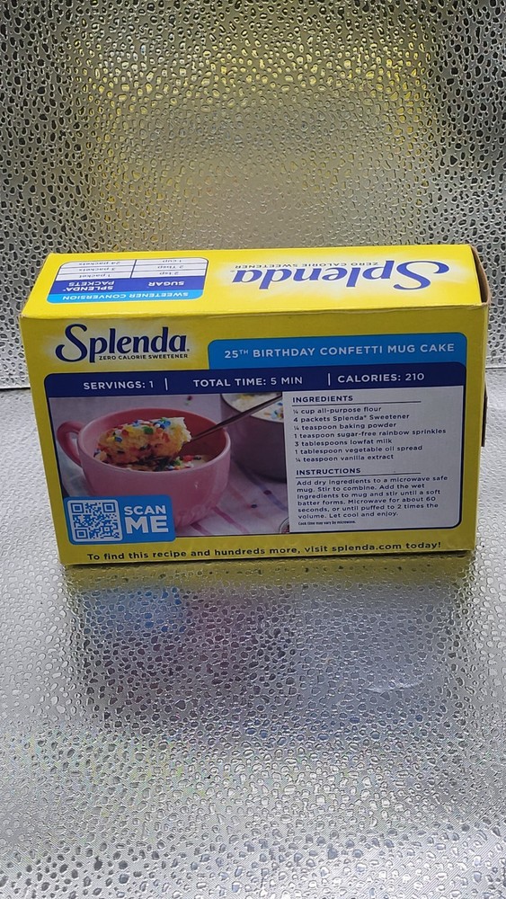 SPLENDA Zero Calorie Sweetener, 100 Count Packets. VII