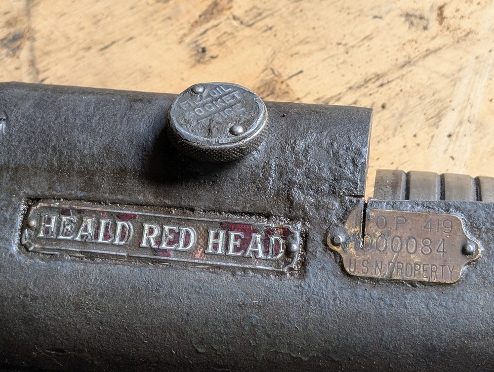 Vintage Heald Red Head Grinder Spindle Machine Assembly Part Component