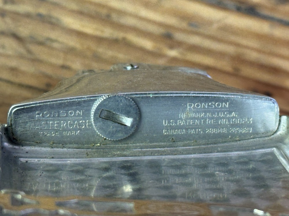 RONSON MASTERCASE LIGHTER AND CIGARETTE CASE COMBO