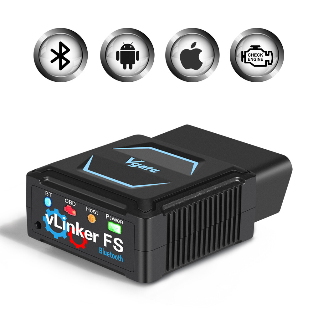 Vgate vLinker FS Bluetooth OBD2 Diagnostic Scan Tool for iOS, Android & Windows