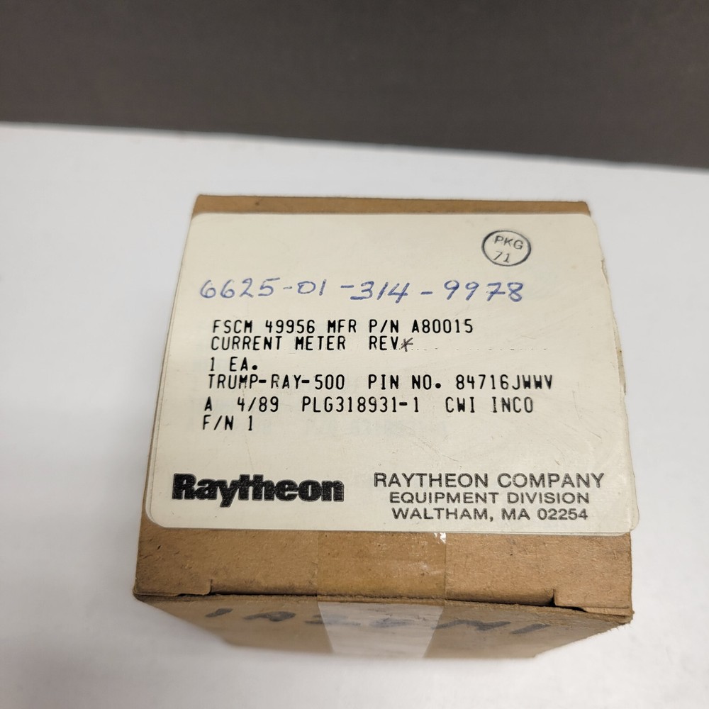 6625-01-314-9978 Ammeter A80015