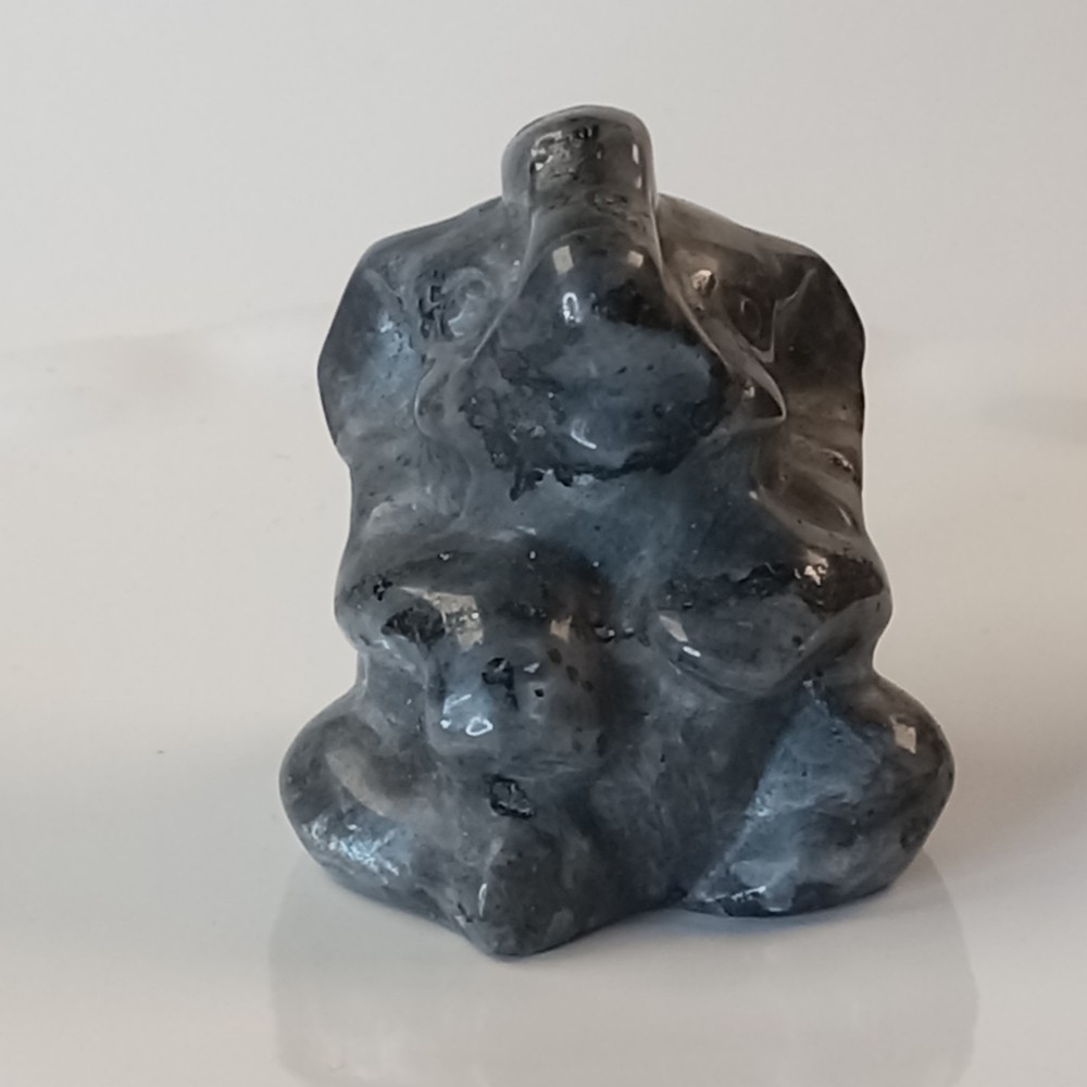 Larvikite Crystal Elephant Carving 38g Polished Stone Figure | D34