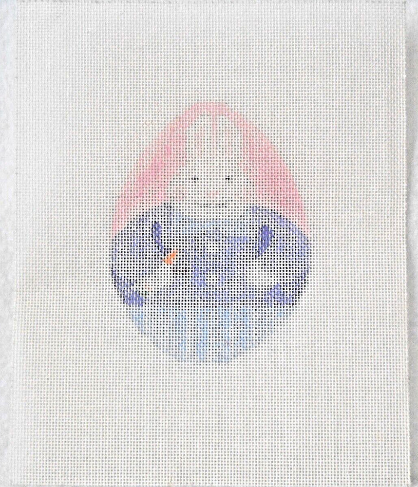 STITCH PAINTED NEEDLEPOINT CANVASES - EASTER EGG RABBIT AND TEDDY HEART - NEW
