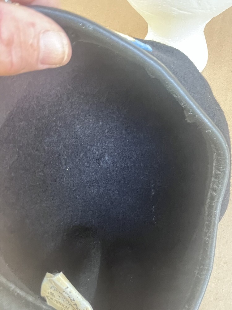 Army Black Beret 133rd Field Artillery Size 7 Wool