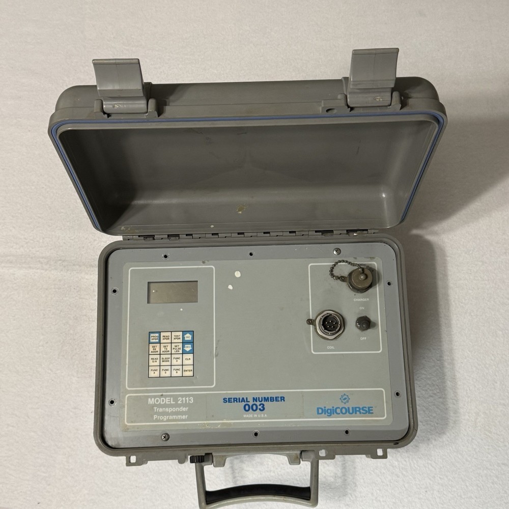 Transponder Programmer Marine Survey DigiCOURSE 2113 w/ Coil SN003 Powers On