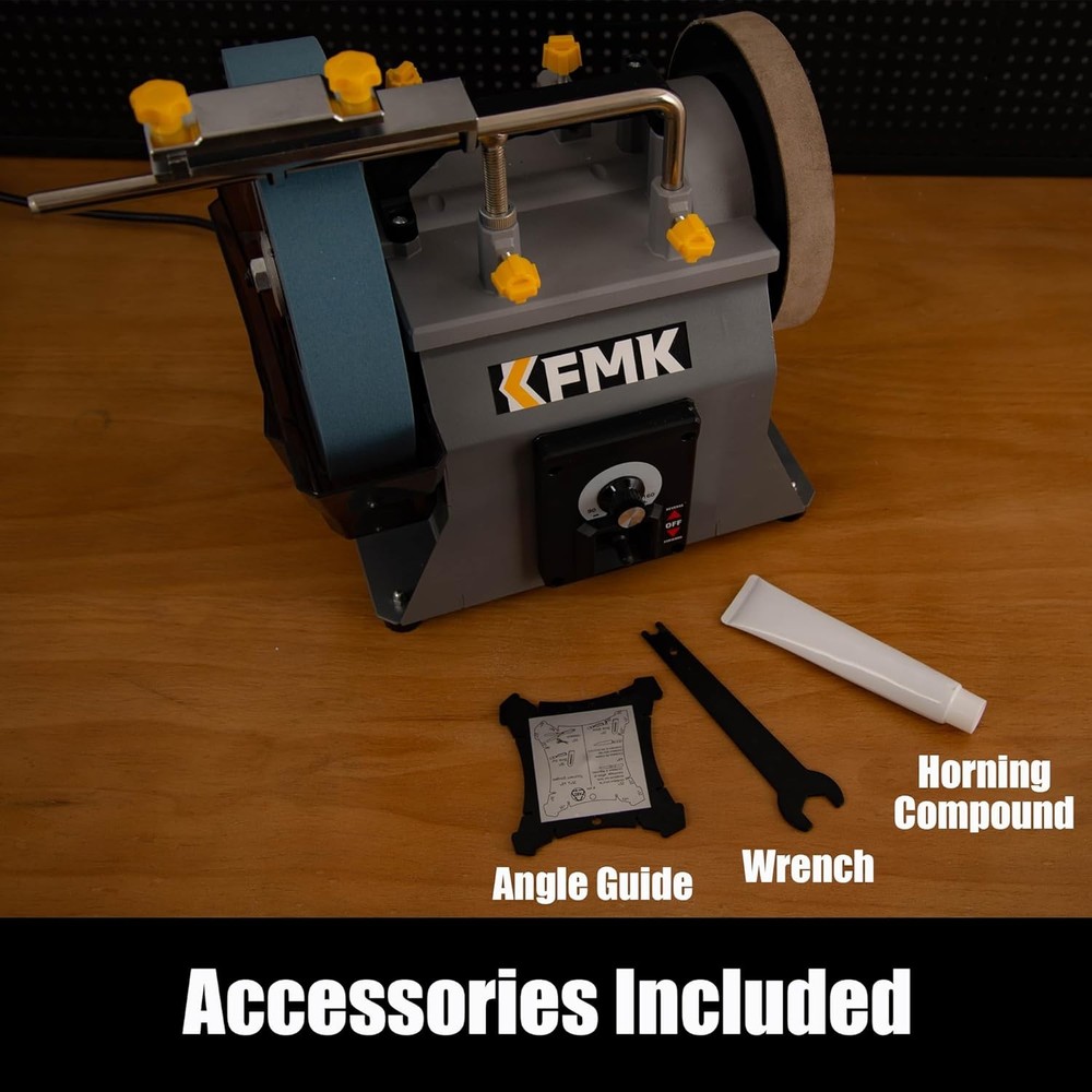 Wet Bench Sharpener 10in Variable Speed Knife Chisel