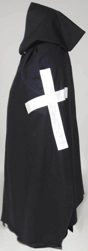 Medieval White Templar Crusader Tunic Surcoat & Cloak Reenactment SCA Larp