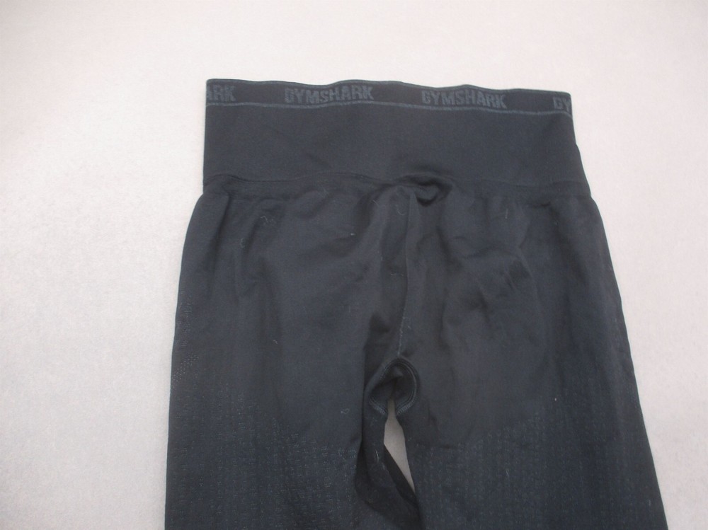 GYMSHARK Size S Womens BLK Pull On Stretch Waist Compression Baselayer Pants 305
