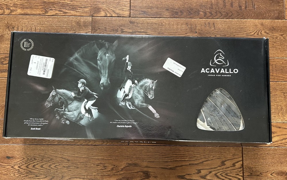 Acavallo Gel & Memory Foam Half Pad - White Size MEDIUM