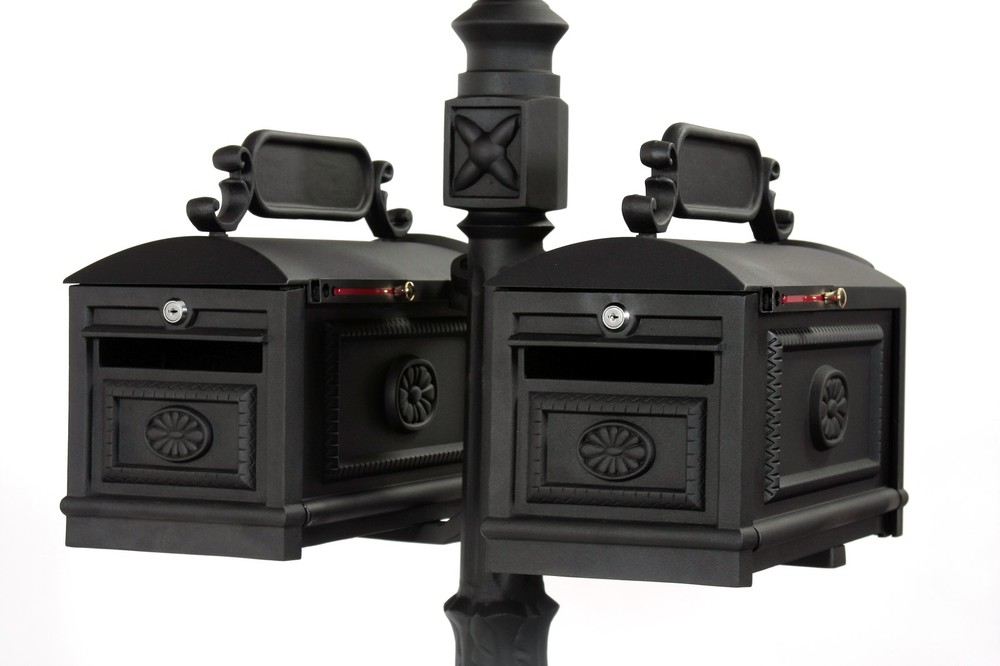 Locking Double Mailbox Premium Secure Cast Aluminum Mailbox Better Box Mailboxes