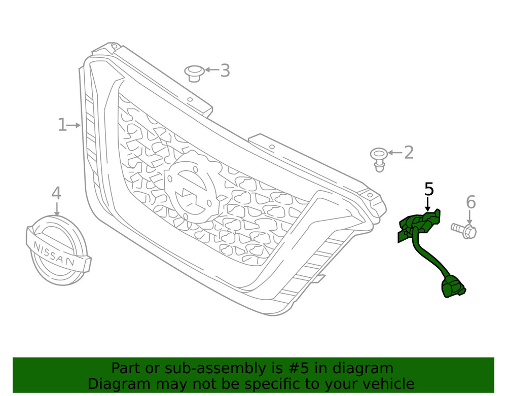 Genuine Nissan Camera 284F1-5RA2A