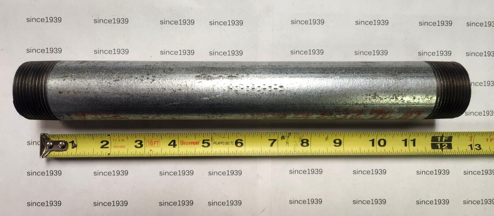 1-1/4" x 12" Galvanized Nipple Schedule 40