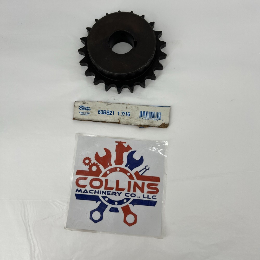 Martin 60BS21 1 7/16" Bore Roller Chain Sprocket 21 Teeth