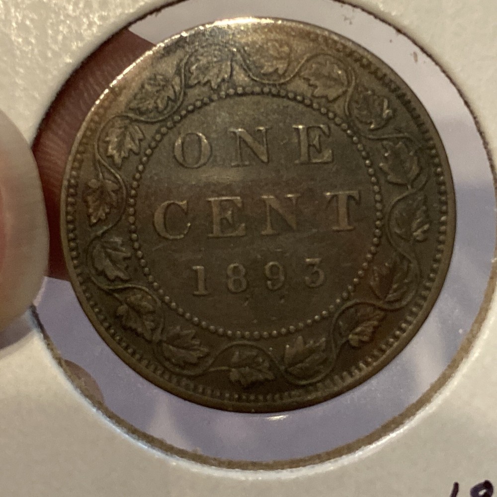 1893 canada large cent queen victoria