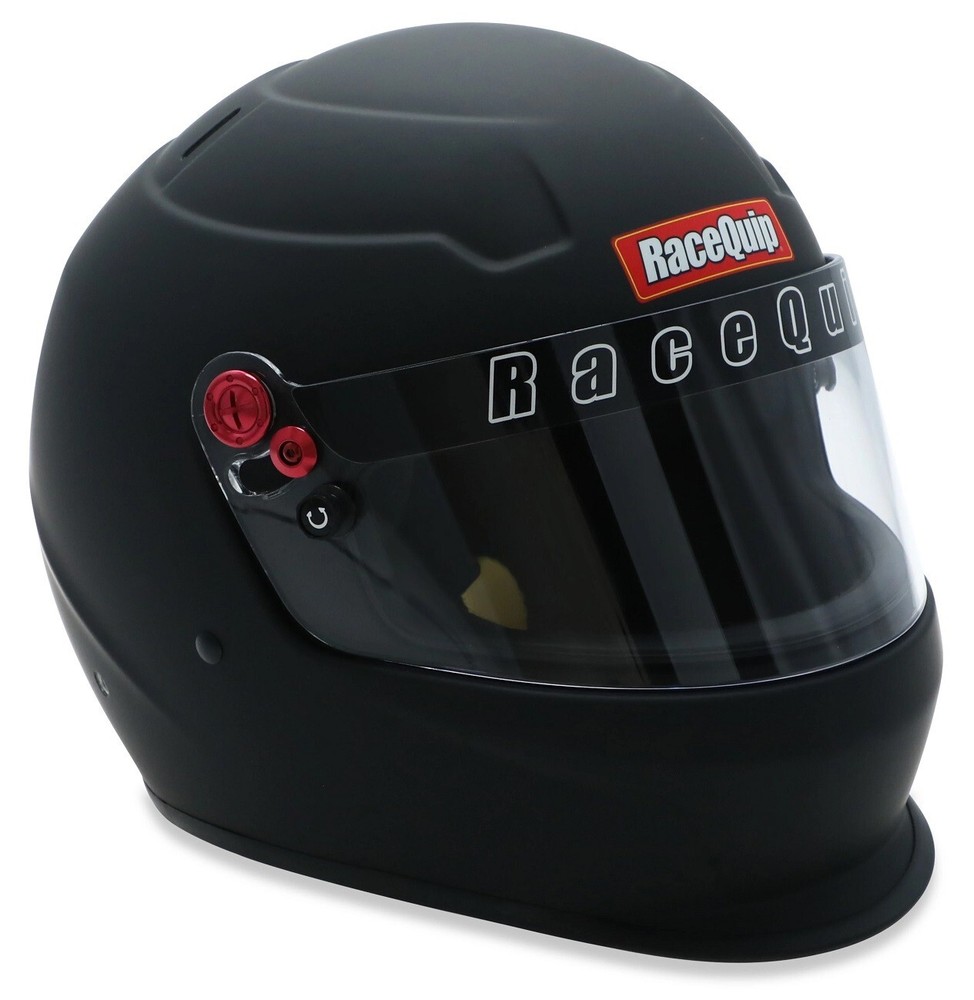 NEW RACEQUIP PRO20 FULL FACE HELMET,FLAT BLACK,SIZE MEDIUM