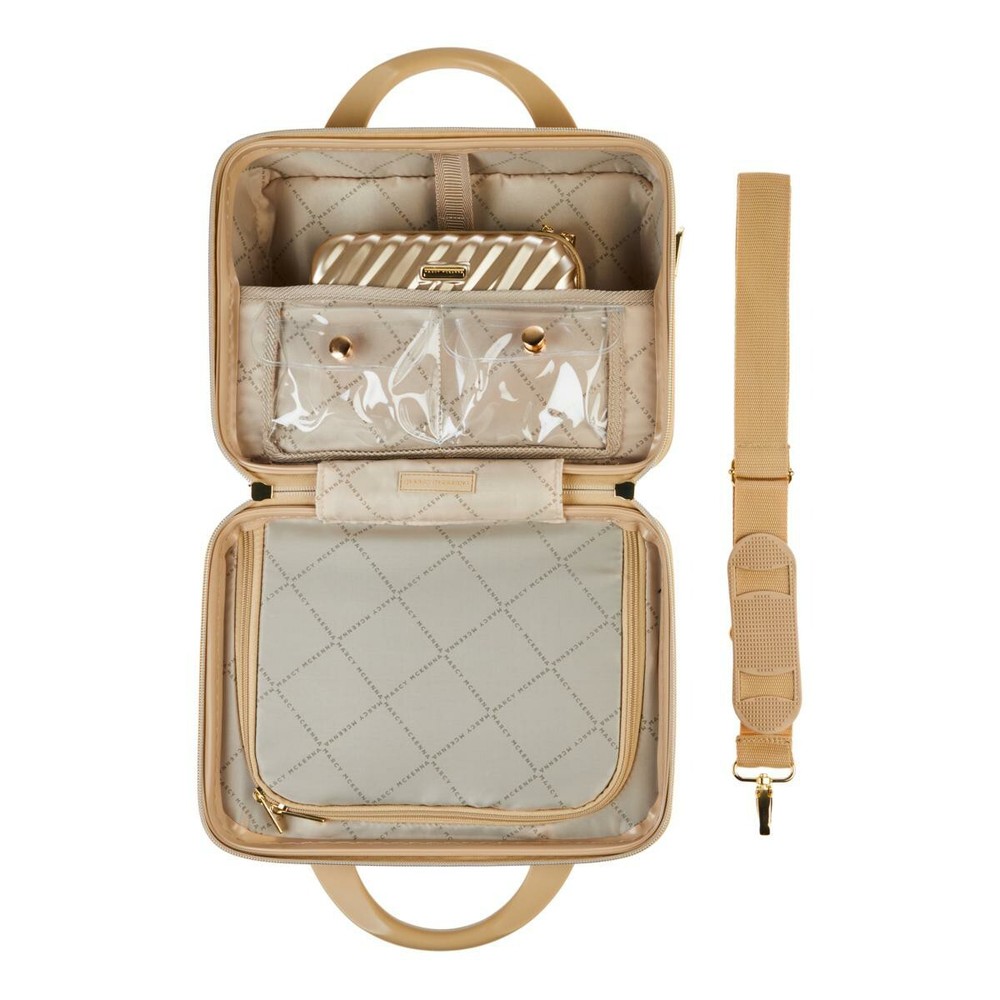 Marcy McKenna Hamptons Beauty Case and Mini Case Bundle 2-pc Set Purple NWT
