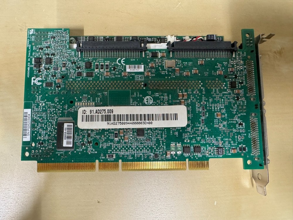 ** LSI SCSI PCI-X RAID Controller Card w/Cable PCBX518-B1
