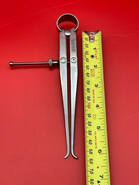 Starrett 73A-6 Yankee Spring-Type Inside Caliper, 6" Size, Solid Nut IN STOCK