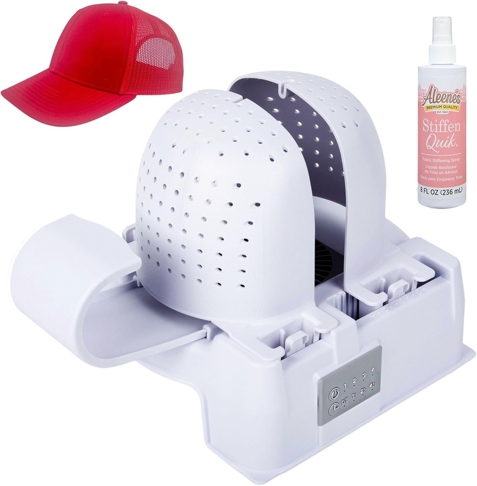 Hat Shaper Machine with Stiffening Spray – Adjustable Hat Care & Reshaping Devic